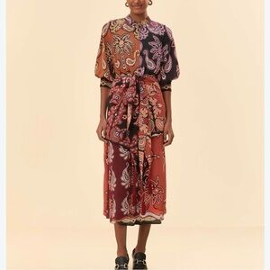 farm rio sweet mermaids midi dress FARM Rio Multicolor Sweet Mermaids Midi Dress, Sweet Mermaids / S